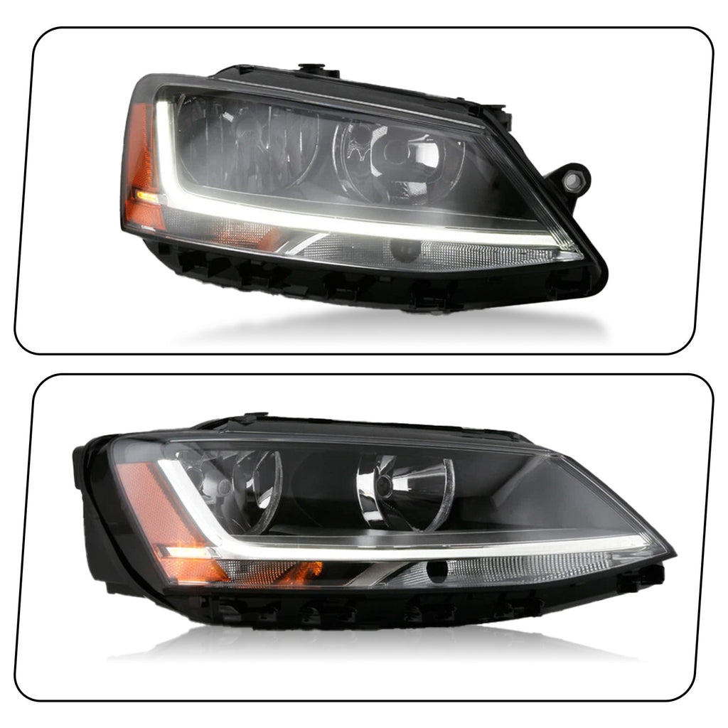 Left halogen headlight side angle for 2017-2018 VW Jetta