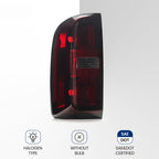 Smoked tail light features halogen bulb type SAE DOT for 2015-2022 Chevy Colorado