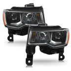Right halogen projector headlight side angle for 2017-2022 Jeep Grand Cherokee