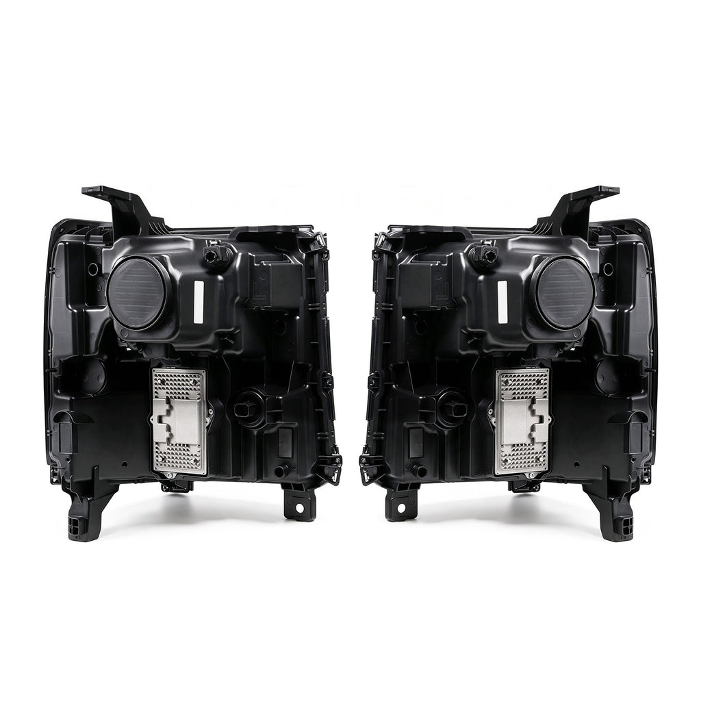 Pair LED headlight front angle for 2016-2018 Chevy Silverado 1500