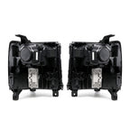 Pair LED headlight front angle for 2016-2018 Chevy Silverado 1500