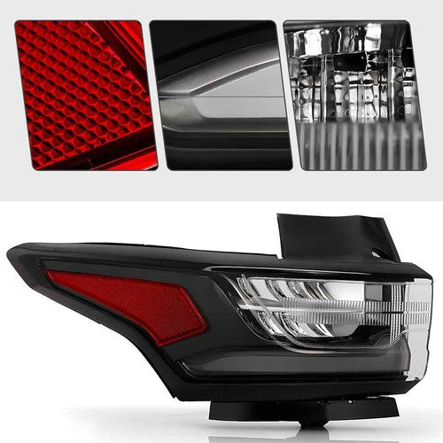 black LED outer tail light view 5 for Chevy Traverse (2018-2021)
