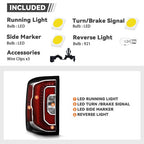 chrome LED tail light view 5 for GMC Sierra 1500 Factory LED Models (2016-2018)