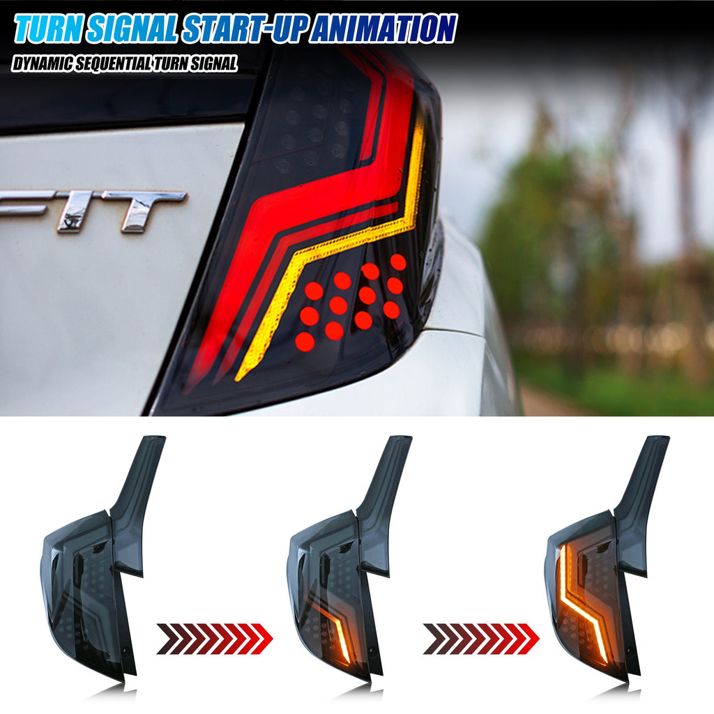 Sequential LED turn signal on the 2015-2020 Honda Fit tail light