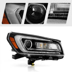 Left halogen projector headlight side angle for 2013-2016 GMC Acadia