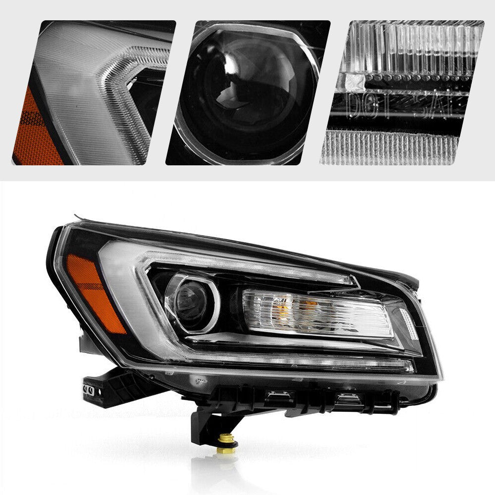 Left halogen projector headlight side angle for 2013-2016 GMC Acadia