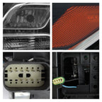 Left HID headlight side angle for 2013-2015 Chevrolet Malibu