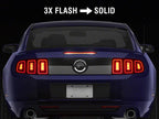 black sequential LED tail light view 5 for Ford Mustang (2013-2014)