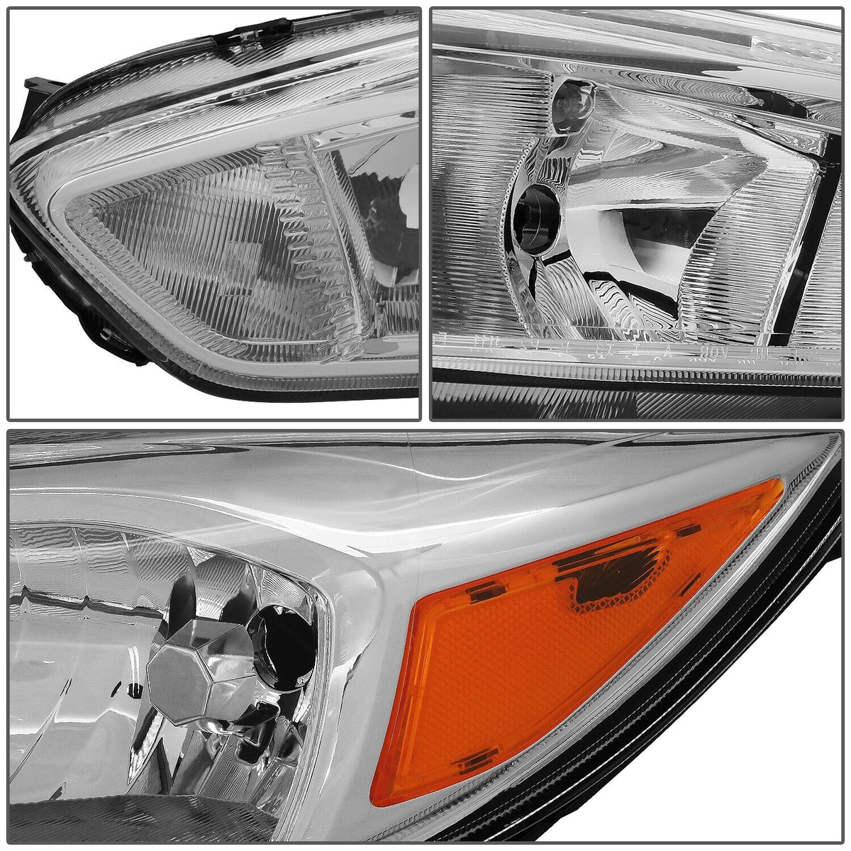 Left halogen headlight side angle for 2015-2018 Ford Focus