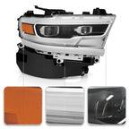 Left LED headlight side angle for 2019-2024 Ram 1500