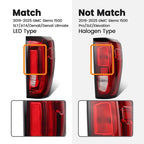 chrome LED tail light view 5 for GMC Sierra 1500 (2019-2026)