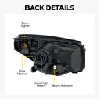 Chrome Halogen headlight features and specifications for 2004-2005 Toyota RAV4