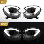 Day and night view of the LED DRL