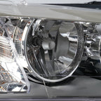 Left halogen headlight lens close-up for 2011-2014 BMW X3 F25