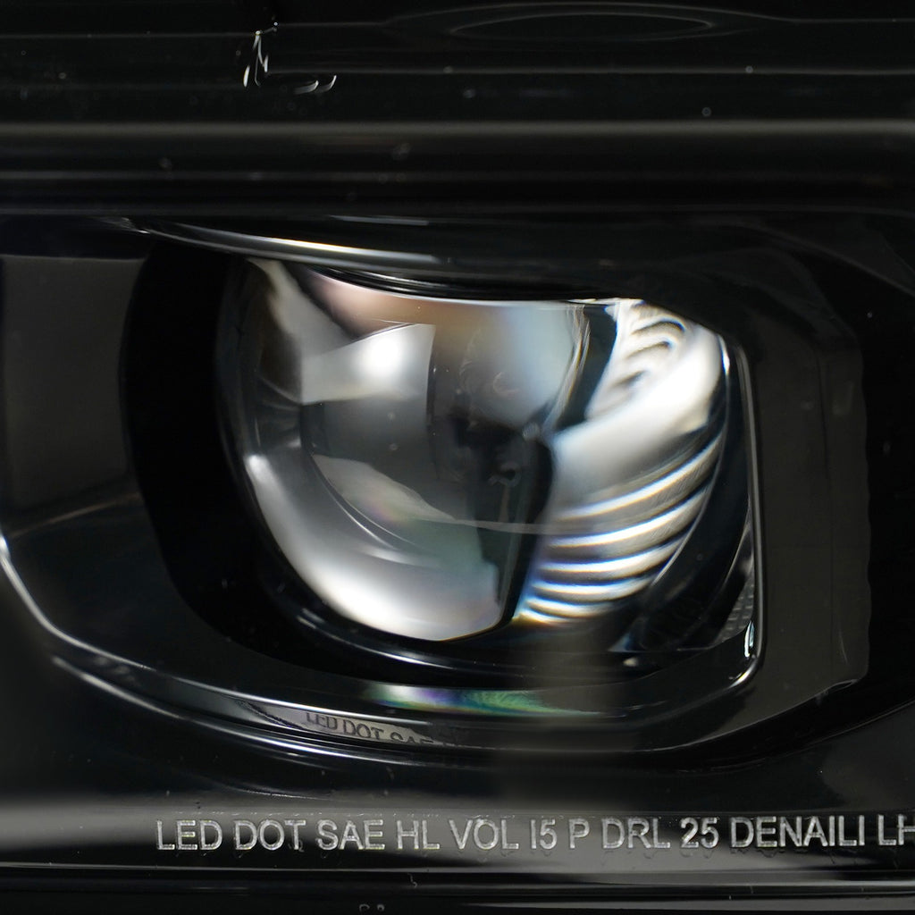 Pair LED headlight rear housing angle for 2024-2026 Chevrolet Traverse