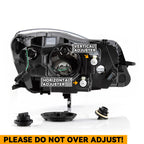 Adjuster location diagram for 2014-2017 Buick Regal headlights