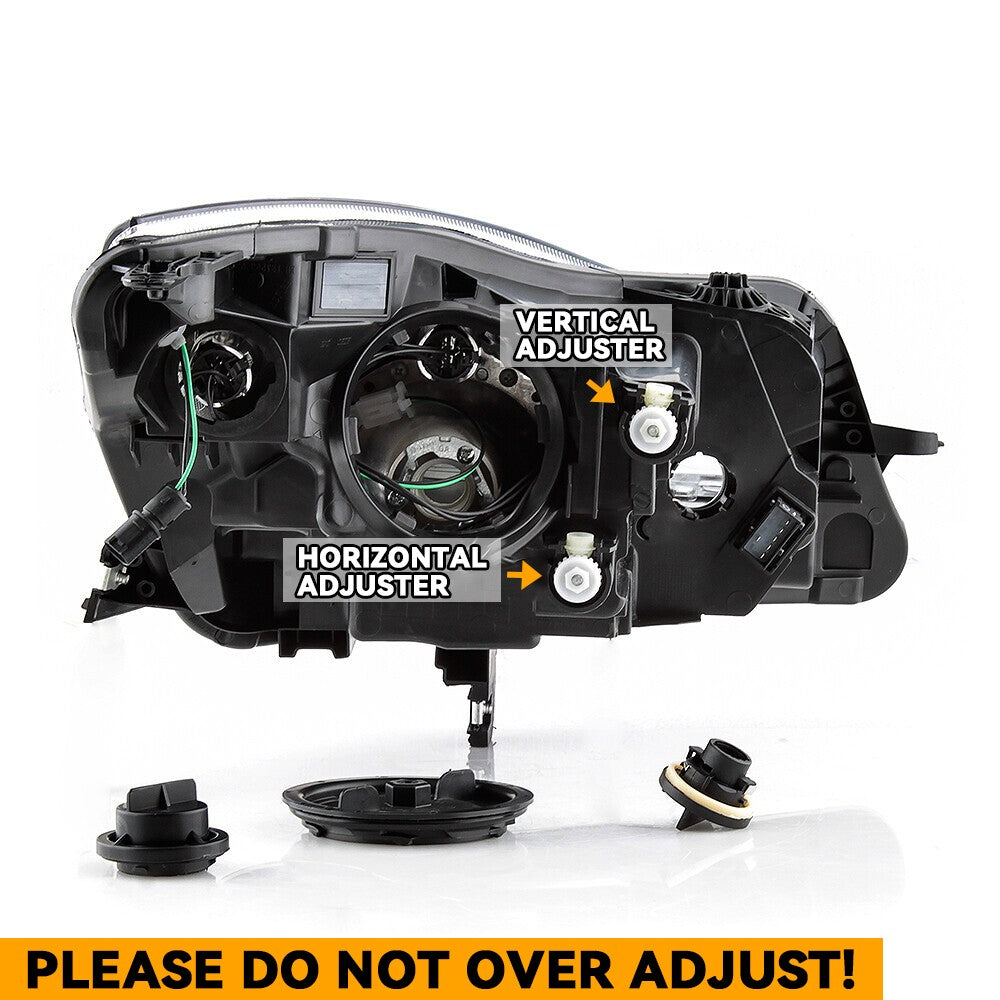 Adjuster location diagram for 2014-2017 Buick Regal headlights