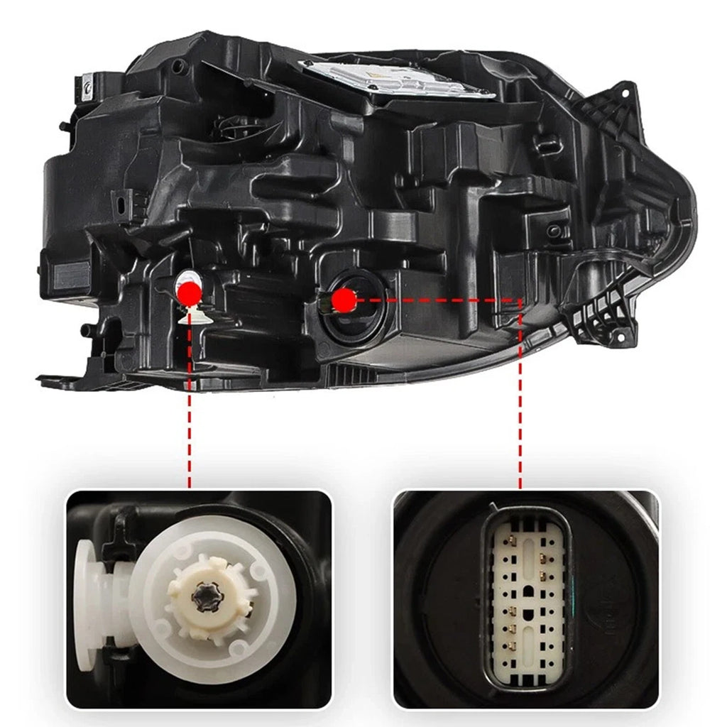 Left LED headlight side angle for 2021-2025 Ford Bronco Sport