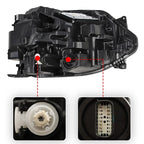 Left LED headlight side angle for 2021-2025 Ford Bronco Sport