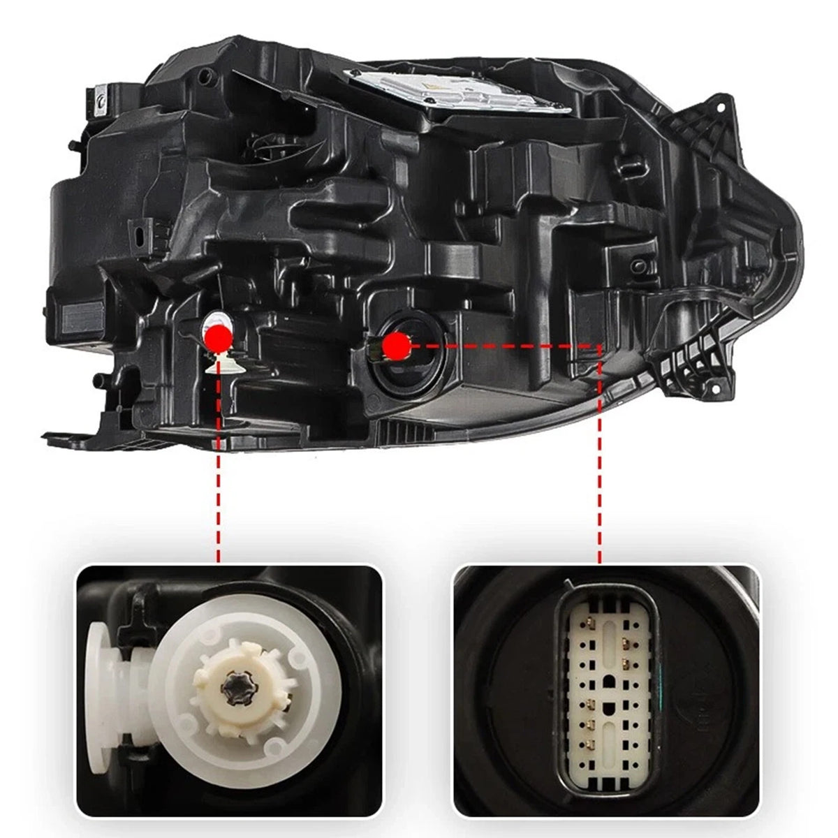 Left LED headlight side angle for 2021-2025 Ford Bronco Sport