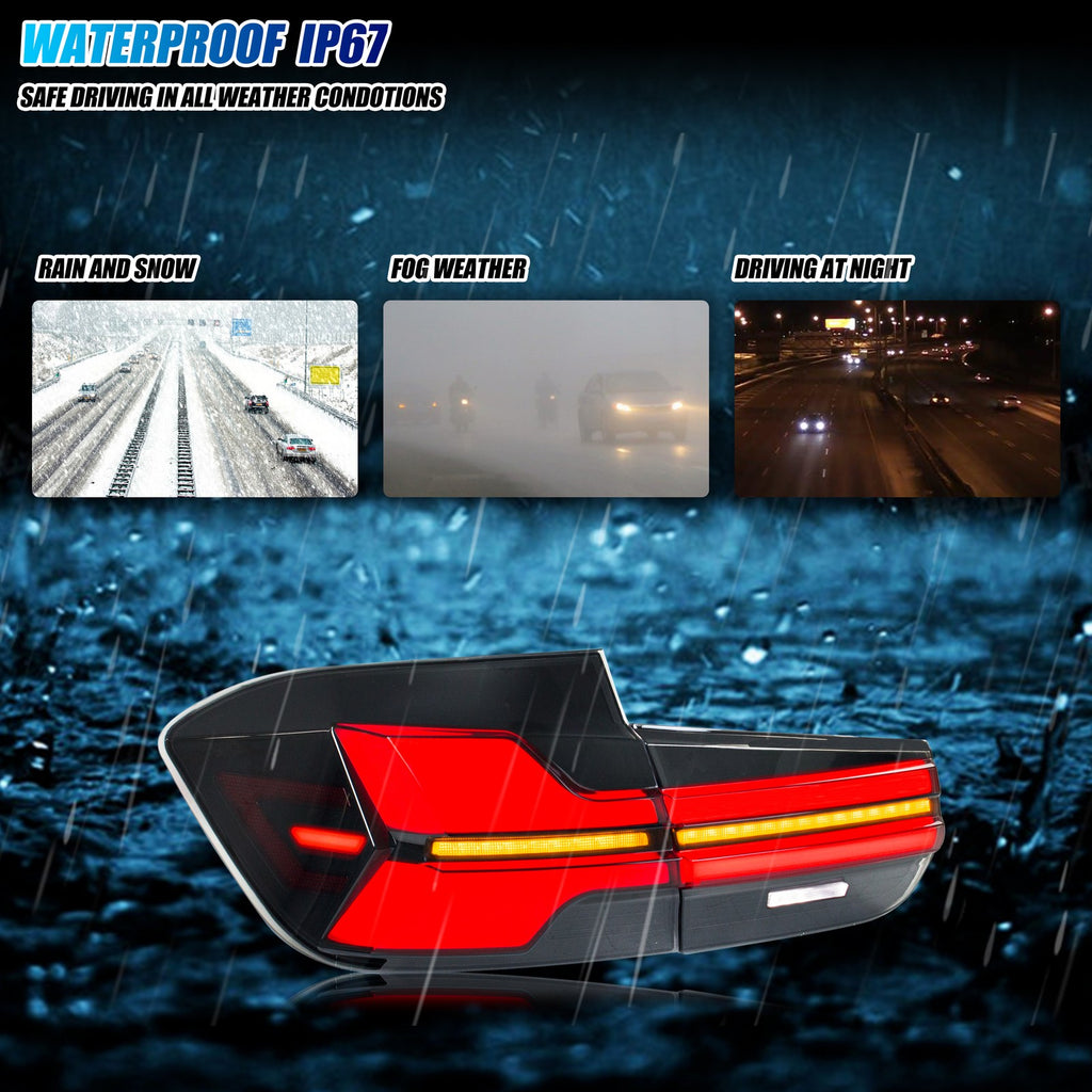 Sealed, waterproof construction of the 2013-2018 BMW 3 Series F30 / M3 F80 LED tail light
