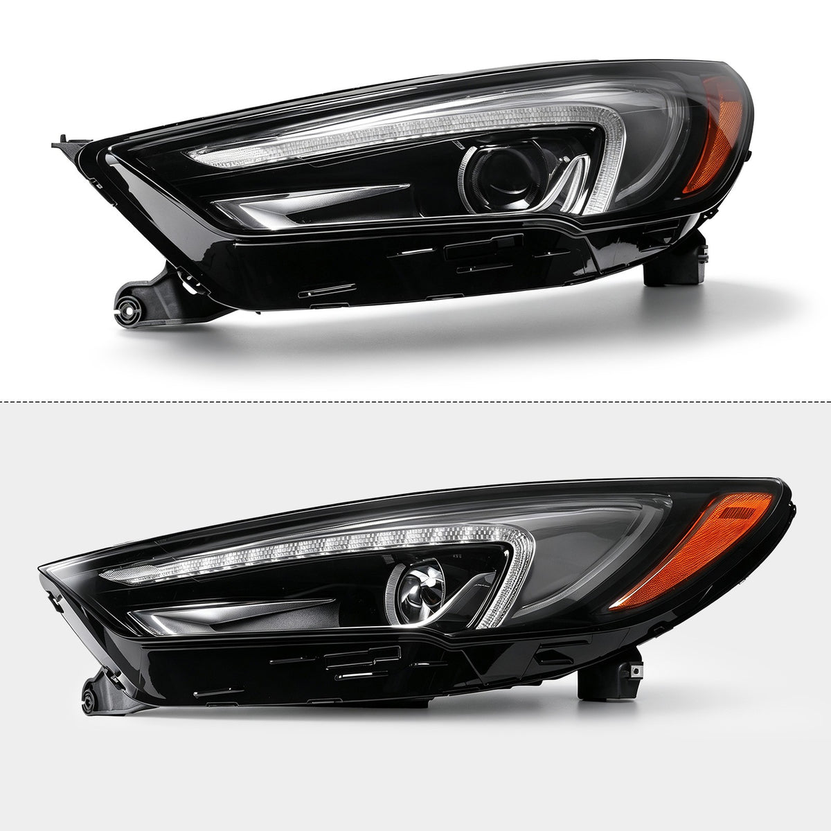 Pair LED headlight rear housing angle for 2018-2021 Buick Enclave