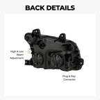 Black Halogen headlight features and specifications for 2014-2023 Kenworth T880 (image 2)