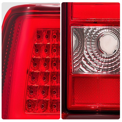 red C-tube LED tail light view 6 for Chevy Silverado 1500 2500 3500 (2003-2006)