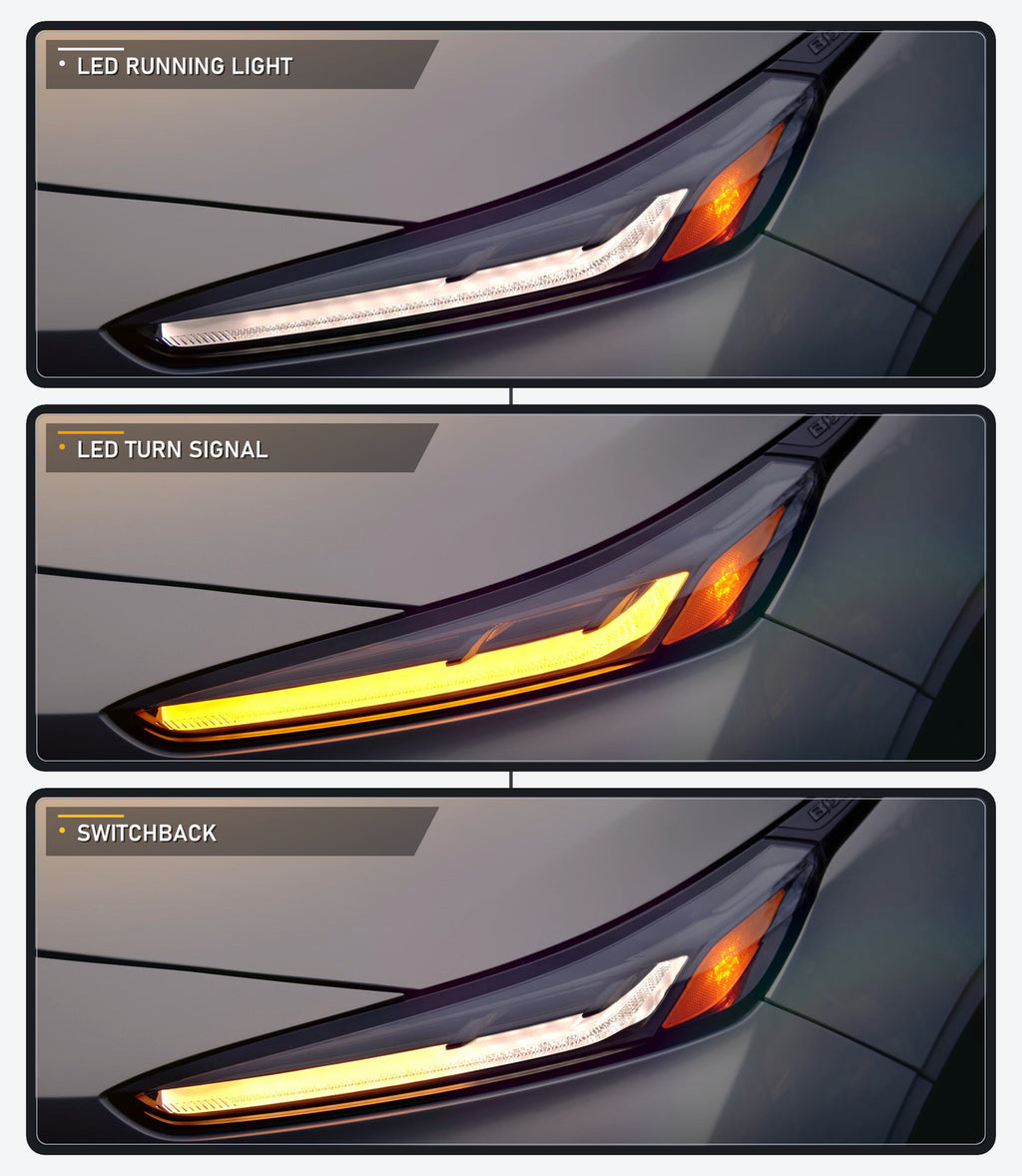 Left LED projector headlight side angle for 2022-2023 Chevy Bolt EUV