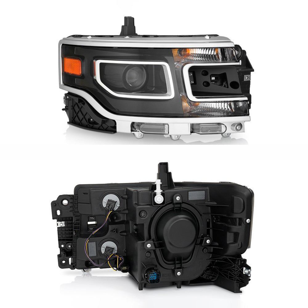 Pair HID headlight front angle for 2013-2019 Ford Flex