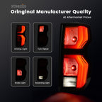 smoked LED tail light view 6 for Chevy Colorado Halogen Models (2023-2026)
