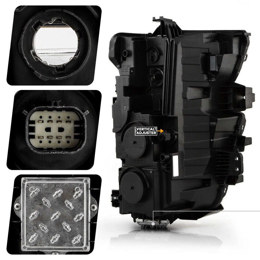 Right LED headlight side angle for 2020-2023 Chevrolet Silverado 2500HD/3500HD