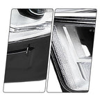 Pair halogen projector headlight rear housing angle for 2015-2018 Ford Edge
