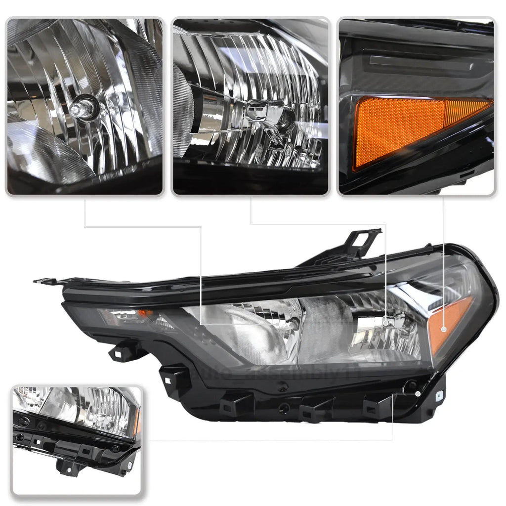Left halogen headlight lens close-up for 2023-2026 Chevrolet Colorado