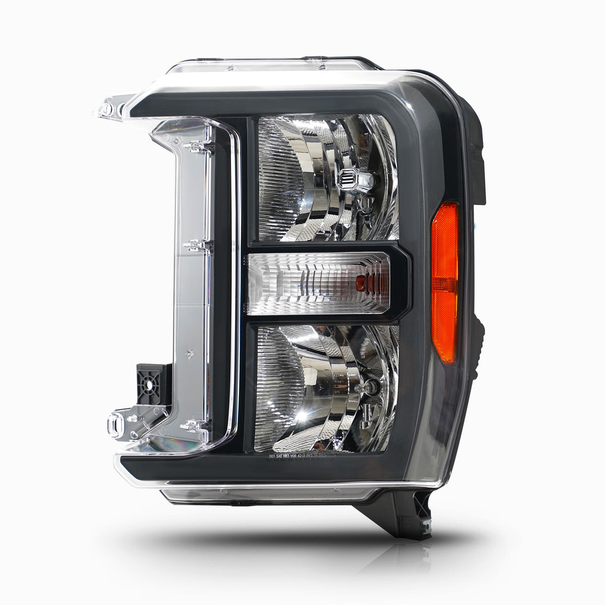 Pair halogen headlight rear housing angle for 2023-2026 Ford Super Duty