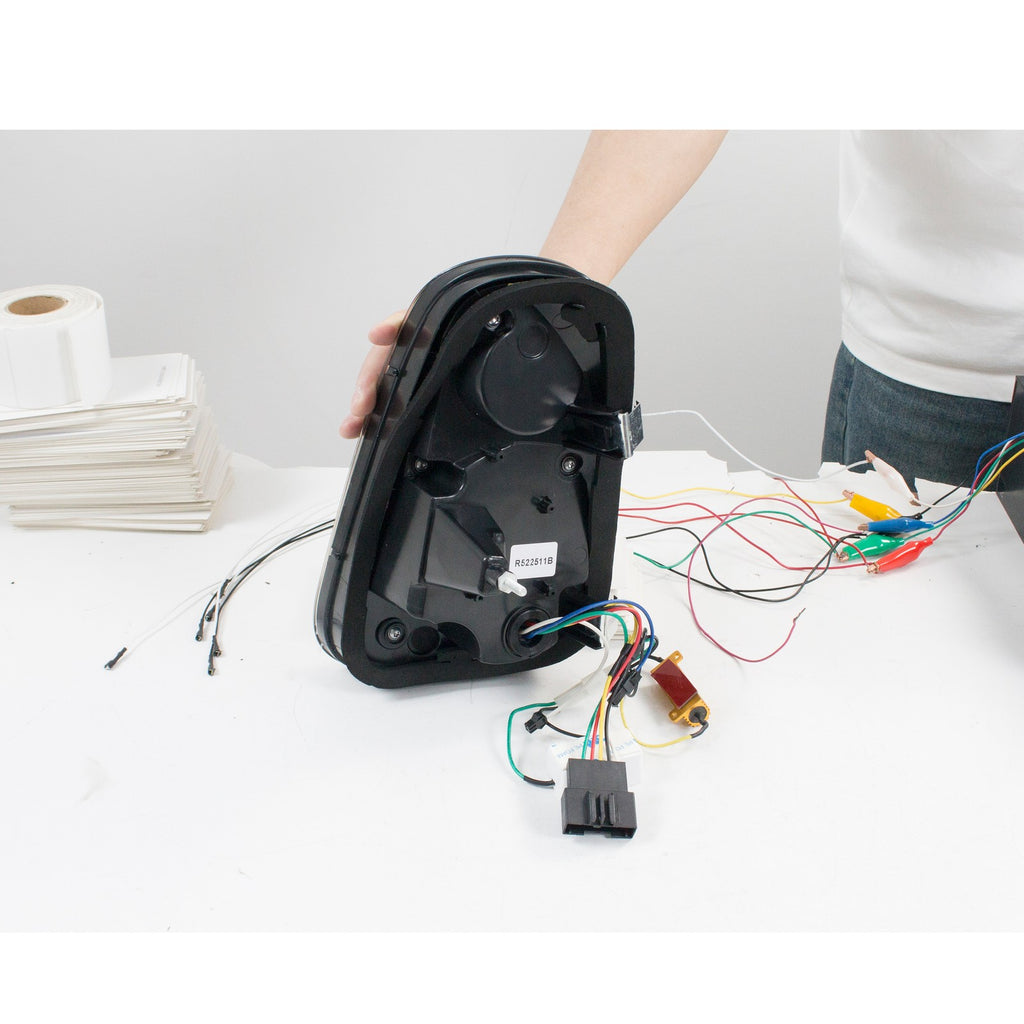 Back housing and wiring of the 2002-2008 Mini Cooper R50 / R52 / R53 LED tail light