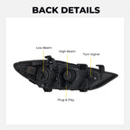 Black Projector Halogen headlight features and specifications for 2017-2018 Hyundai Elantra (image 2)