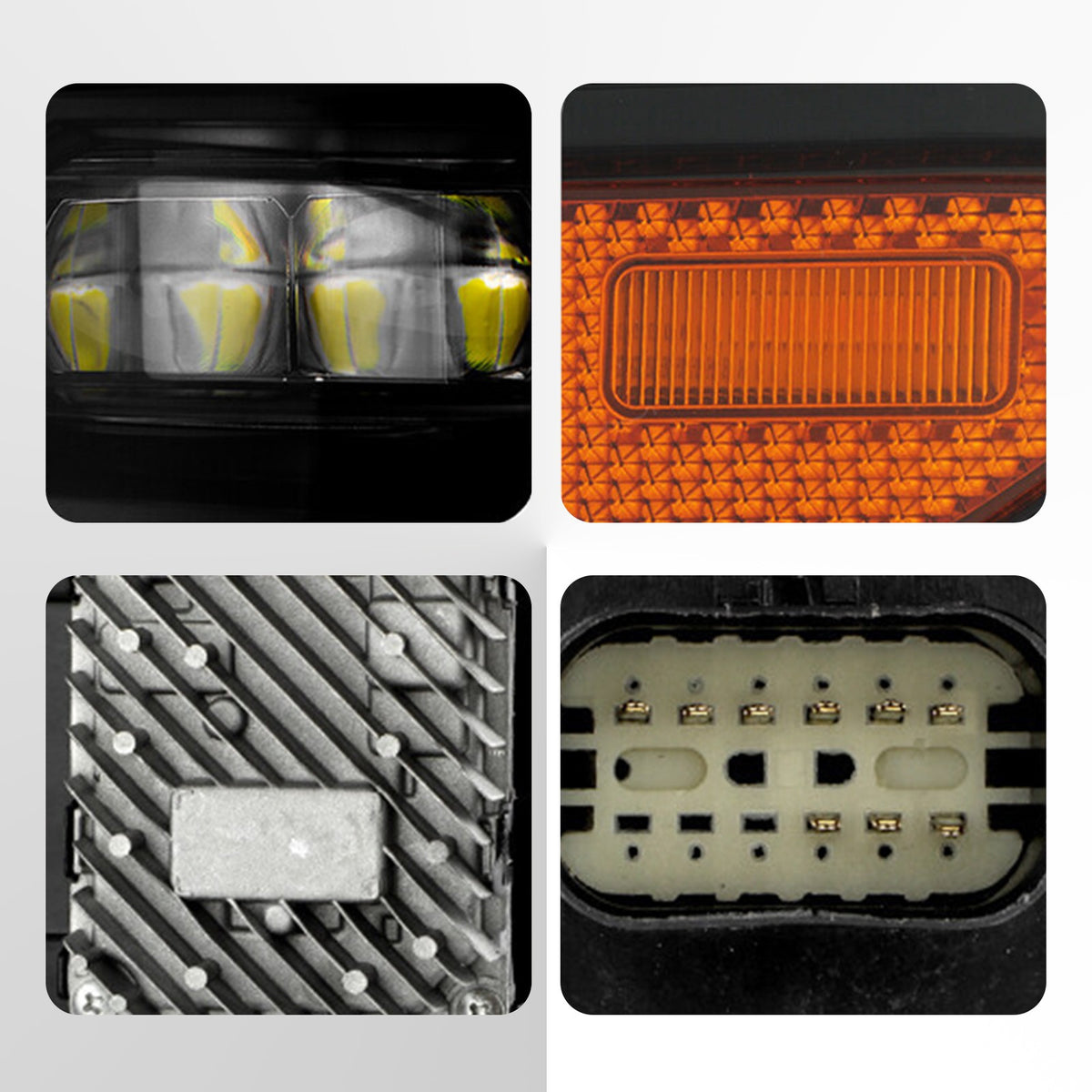Right LED headlight side angle for 2022-2026 GMC Sierra 1500