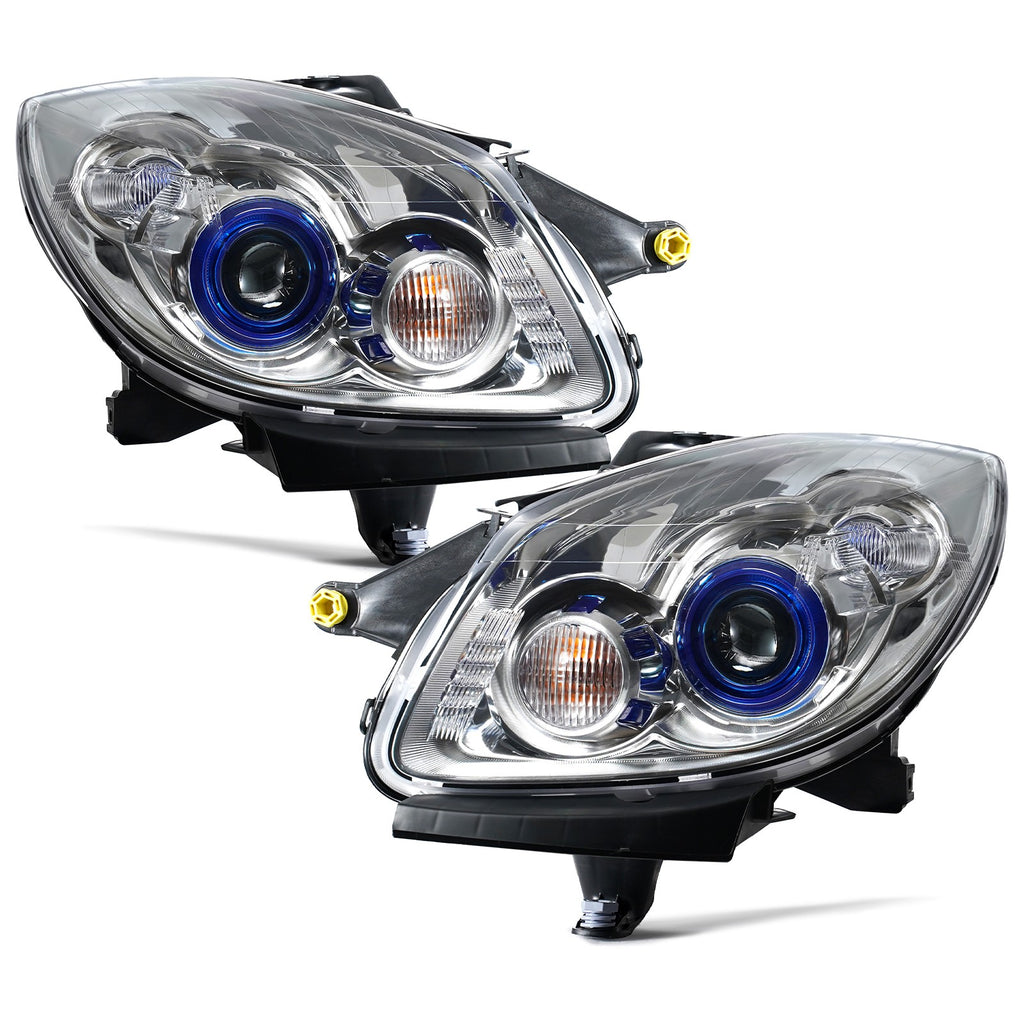Pair HID headlight front angle for 2008-2012 Buick Enclave