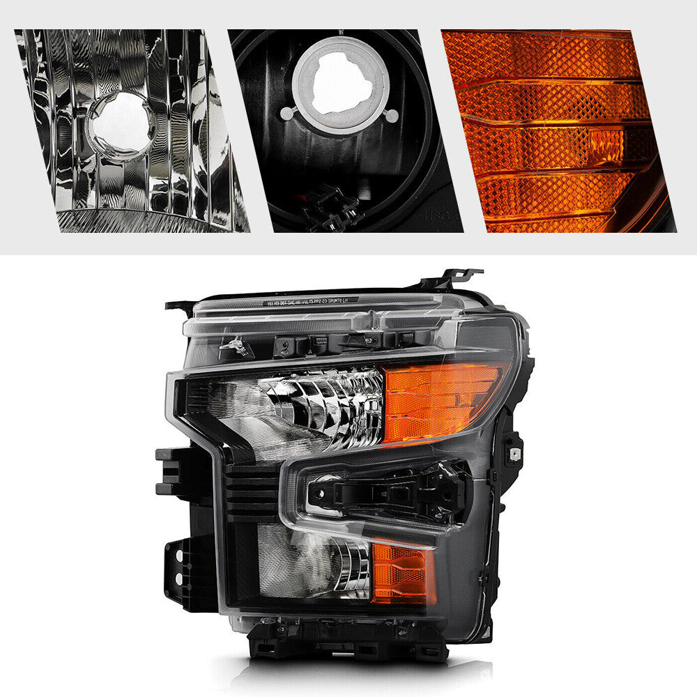 Right Halogen headlight side angle for 2022-2026 Chevrolet Silverado 1500