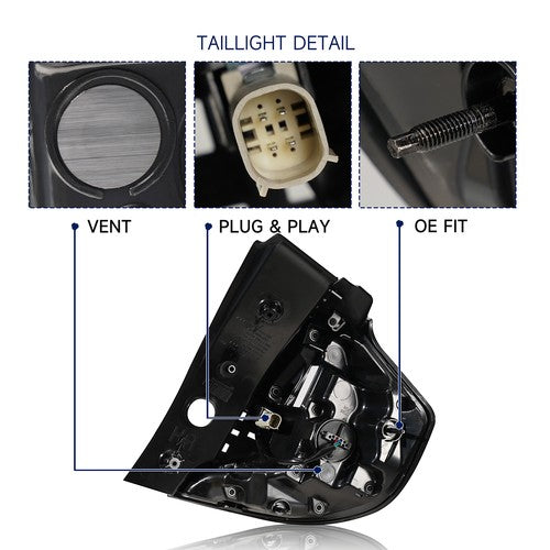chrome LED outer tail light view 6 for GMC Terrain Denali (2022-2024)