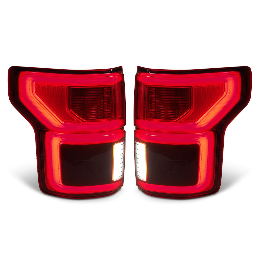 black LED tail light view 6 for Ford F-150 with BLIS (2018-2020)