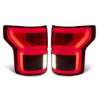 black LED tail light view 6 for Ford F-150 with BLIS (2018-2020)