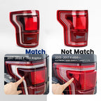 dark red LED tail light view 6 for Ford F-150 Raptor with BLIS (2017-2019)