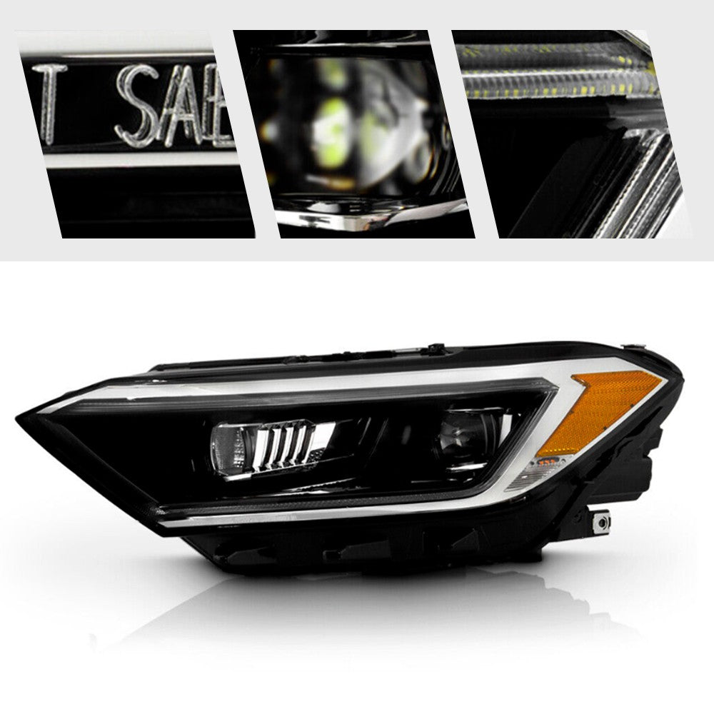 Pair LED headlight front angle for 2019-2024 VW Jetta