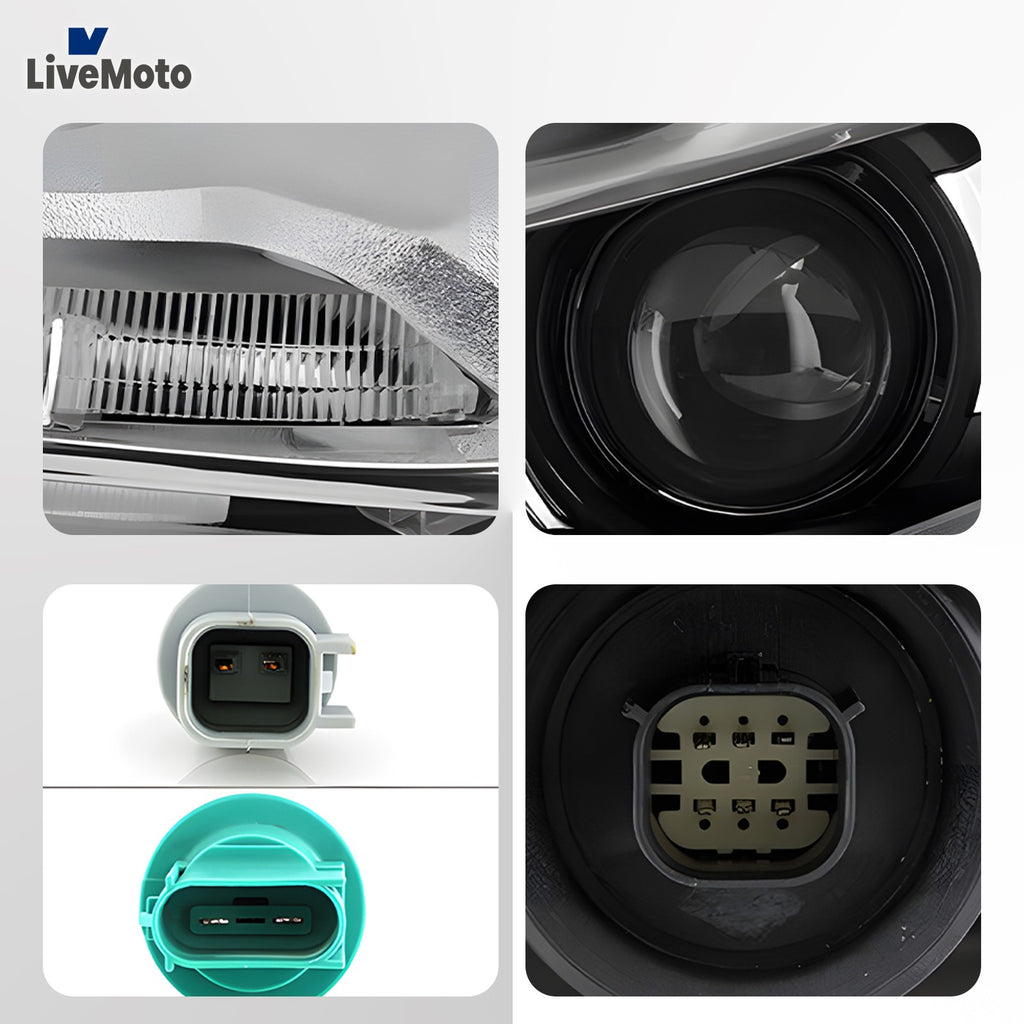 Pair HID headlight rear housing angle for 2018-2020 Chevy Traverse