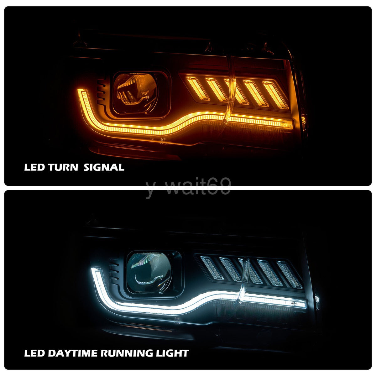 Black Projector Halogen headlight features and specifications for 2010-2013 Chevrolet Camaro (image 3)