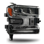 Left LED headlight side angle for 2019-2022 Chevrolet Silverado 1500