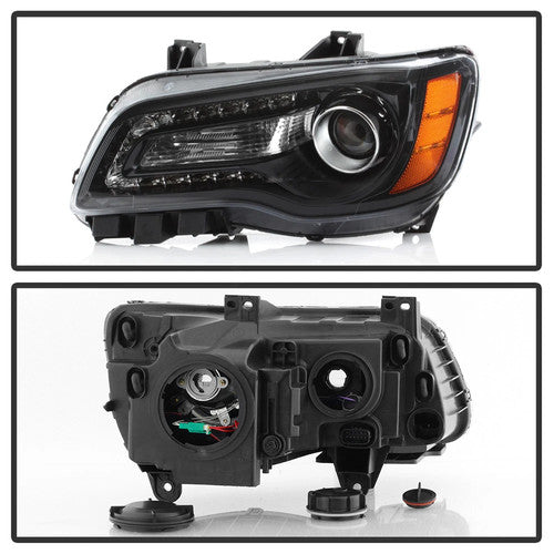 Left projector headlight side angle for 2012-2014 Chrysler 300