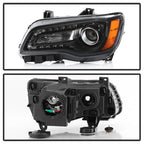 Left projector headlight side angle for 2012-2014 Chrysler 300